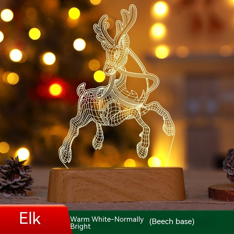 Christmas 3D Acrylic LED Night Light