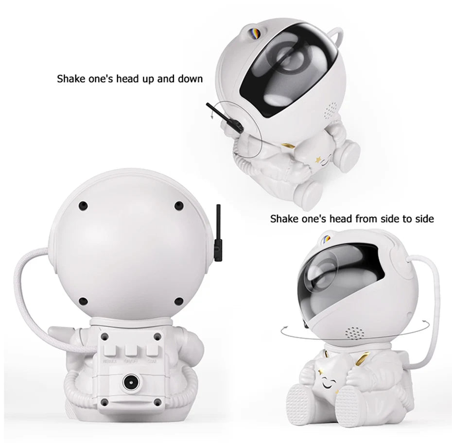 Galaxy Star Projector Starry Sky Night Light Astronaut Lamp Home Room Decor Decoration Bedroom Decorative Christmas Gift