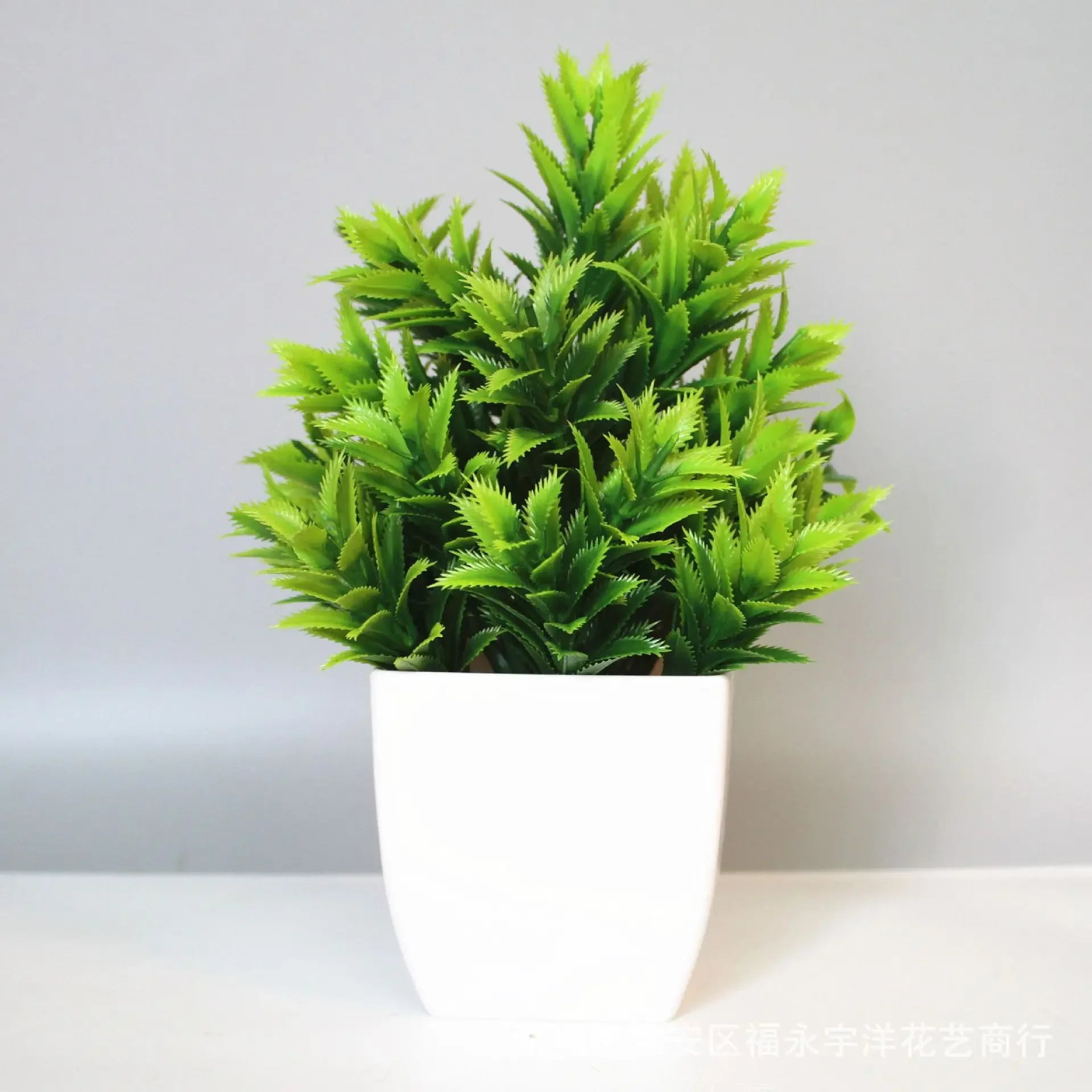 Artificial Bonsai Green Fake Plant Eucalyptus Flower Potted Plant for Indoor Outdoor Home Bedroom Garden Decoration Supplies