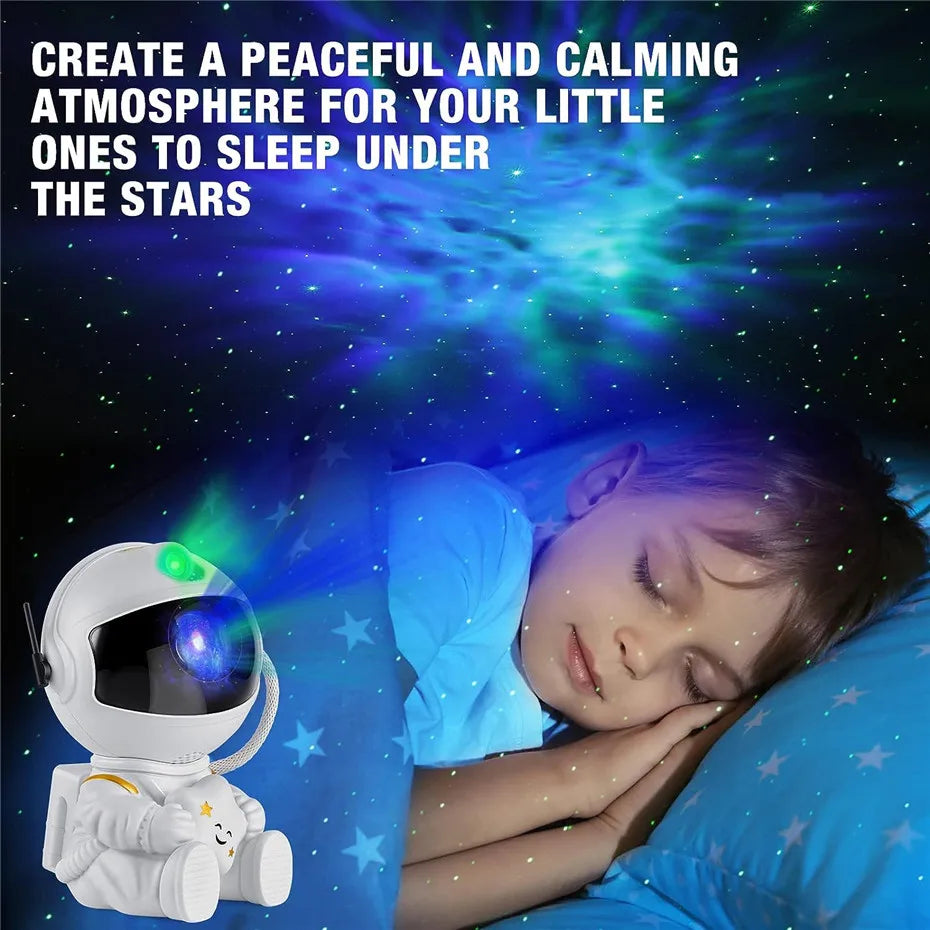 Galaxy Star Projector Starry Sky Night Light Astronaut Lamp Home Room Decor Decoration Bedroom Decorative Christmas Gift