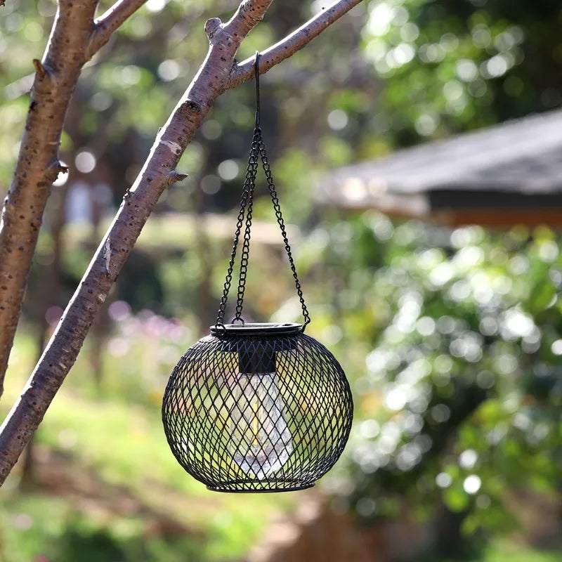 Solar Lantern Outdoor, Solar Lights for Outside Decorative Outdoor Hanging Lights Waterproof Solar Lanterns, yard garden  lamp