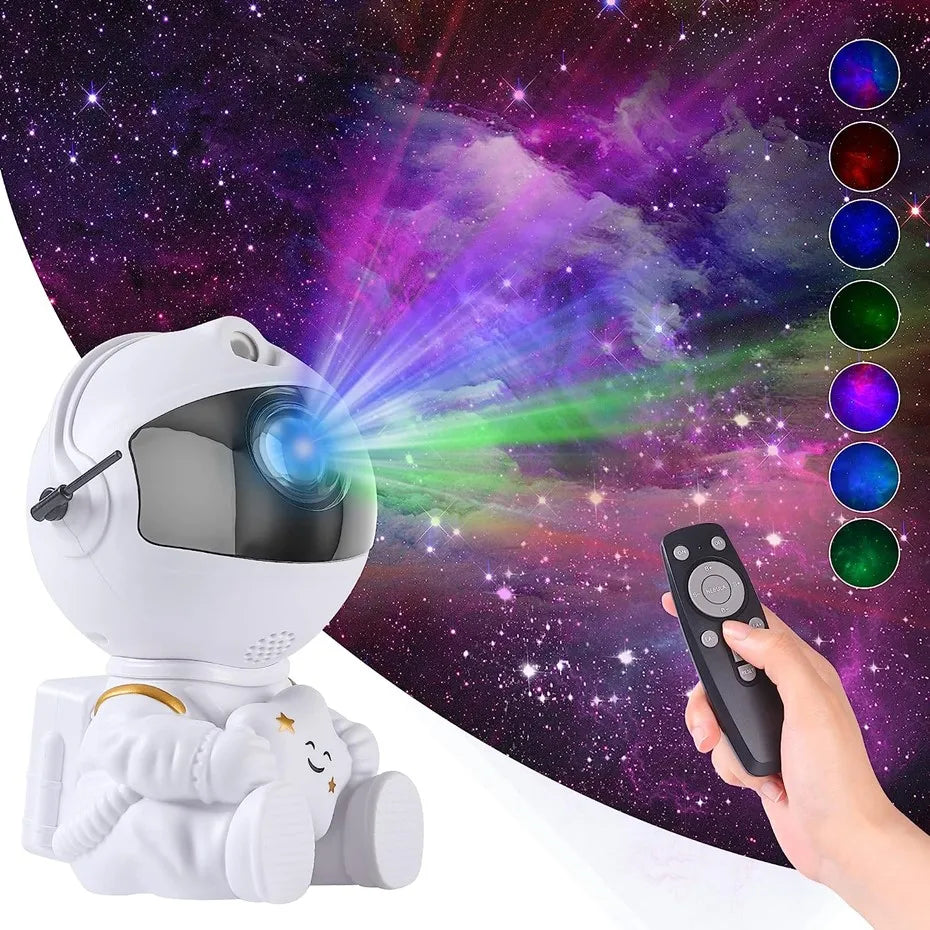 Galaxy Star Projector Starry Sky Night Light Astronaut Lamp Home Room Decor Decoration Bedroom Decorative Christmas Gift