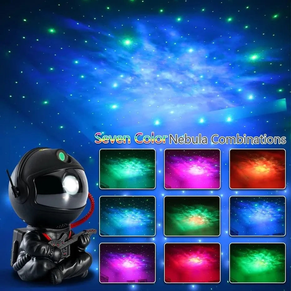 Galaxy Star Projector Starry Sky Night Light Astronaut Lamp Home Room Decor Decoration Bedroom Decorative Christmas Gift