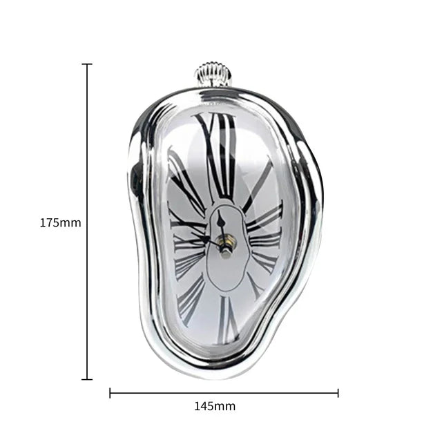 Surrealistic Melting Clock Silent Melting Wall Clock Salvadoran Dali Style Decorative Home Watch Office Shelf Table Gift