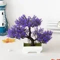 Artificial Plastic Plants Bonsai Small Tree Pot Potted Flower Wedding Potted Flower Room Ornaments Home Table Decoration