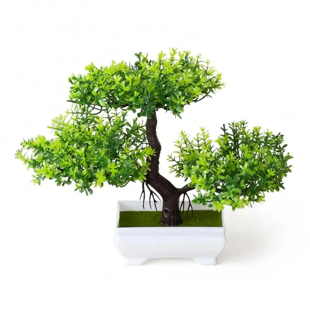 Artificial Plastic Plants Bonsai Small Tree Pot Potted Flower Wedding Potted Flower Room Ornaments Home Table Decoration