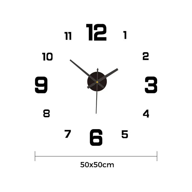 Creative Digital Glow-In-The-Dark Clock Personality Home Diy Wall Clock Decorative Wall Mount Clock Acrylic Wall Clock