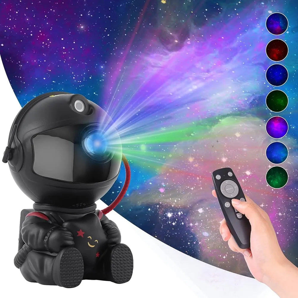 Galaxy Star Projector Starry Sky Night Light Astronaut Lamp Home Room Decor Decoration Bedroom Decorative Christmas Gift