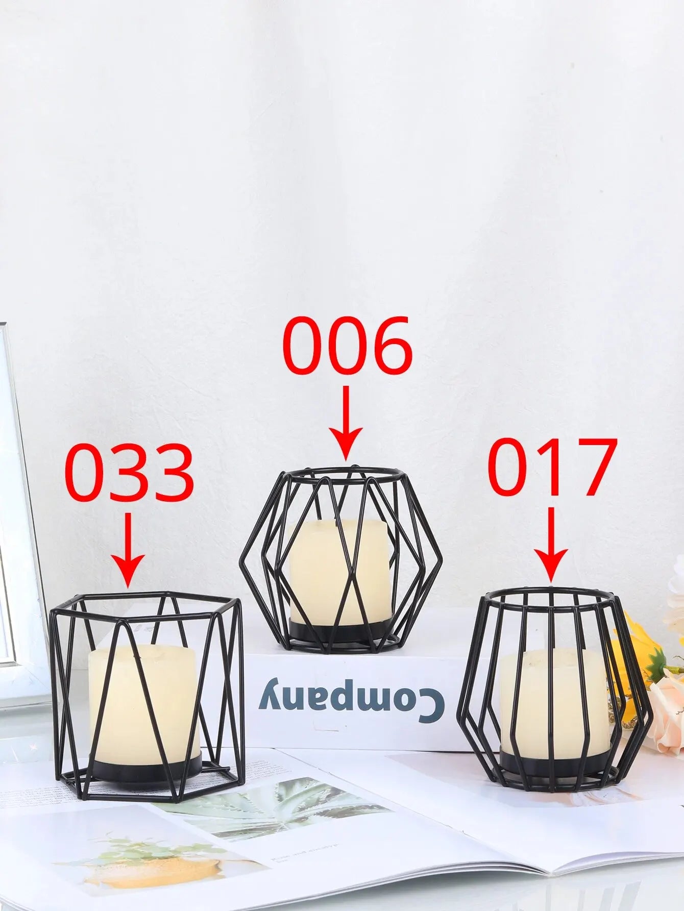 1pc Creative Nordic Iron Art Geometric Candlestick Indoor Decoration Aromatherapy Candle Holder Romantic Table Decoration