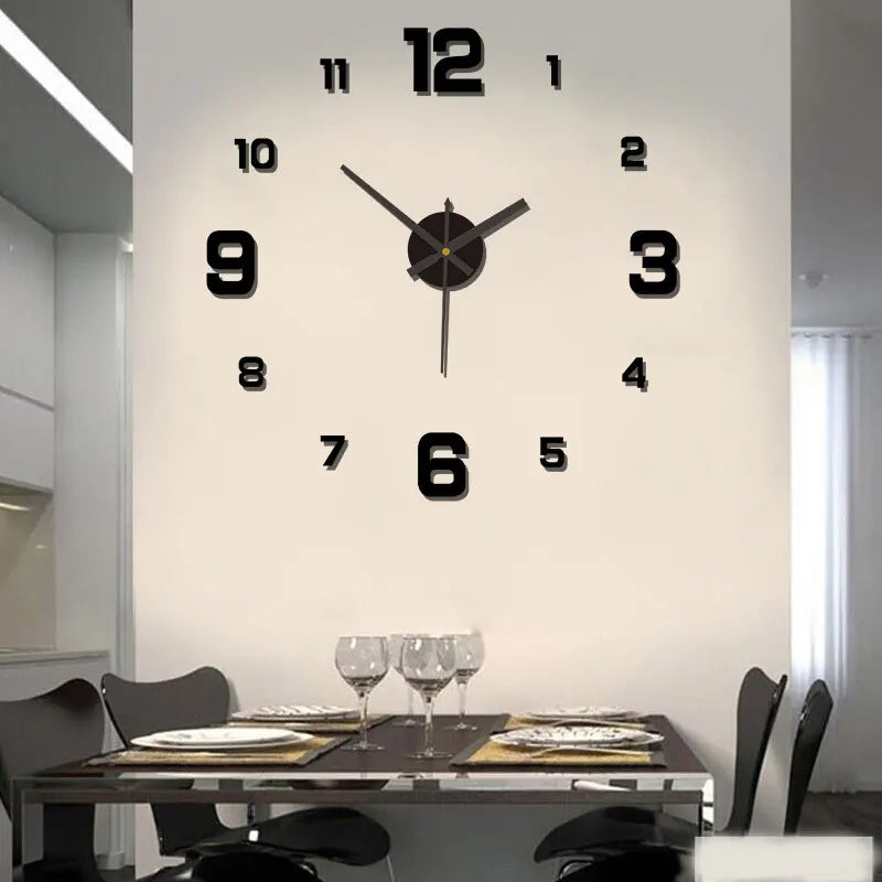 Creative Digital Glow-In-The-Dark Clock Personality Home Diy Wall Clock Decorative Wall Mount Clock Acrylic Wall Clock