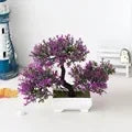 Artificial Plastic Plants Bonsai Small Tree Pot Potted Flower Wedding Potted Flower Room Ornaments Home Table Decoration