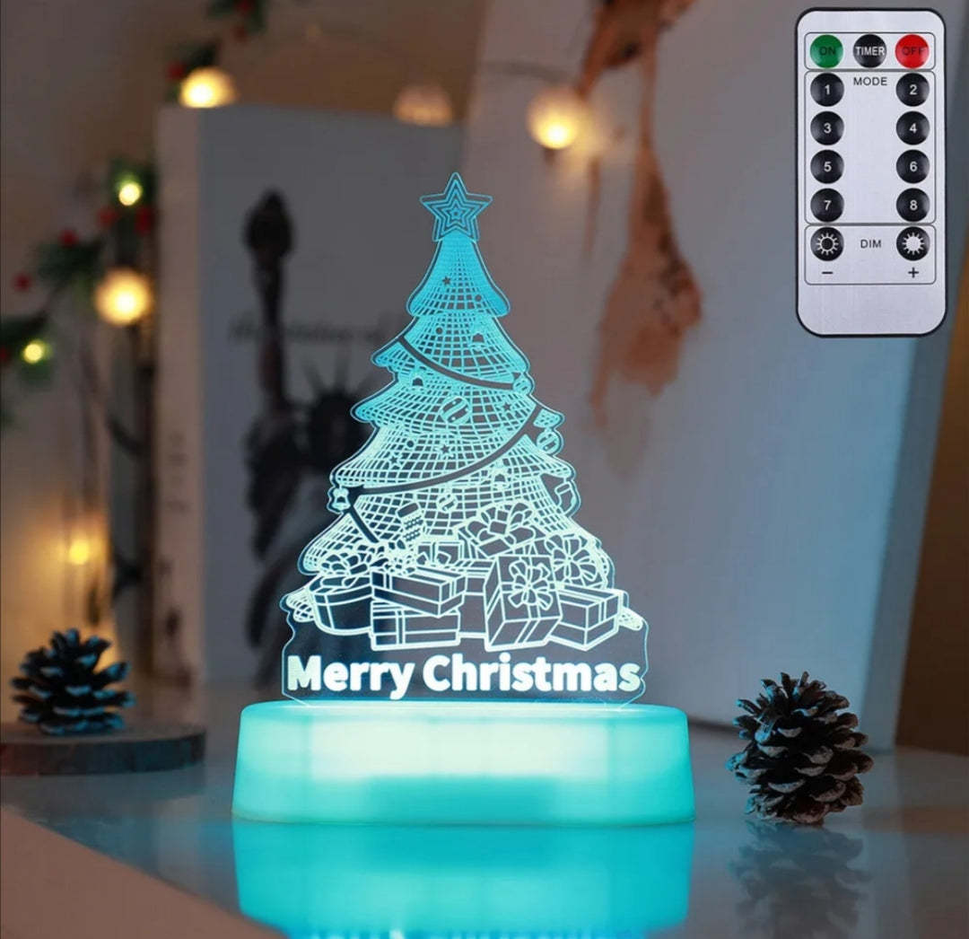 Christmas 3D Acrylic LED Night Light